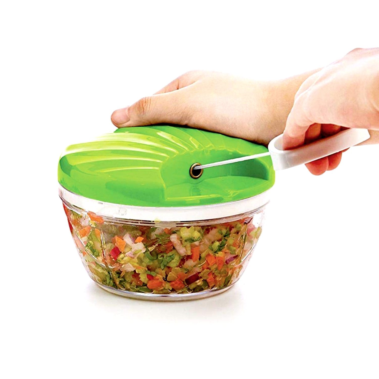 2288 large vegetable chopper with 3 blades multicolour 550 ml