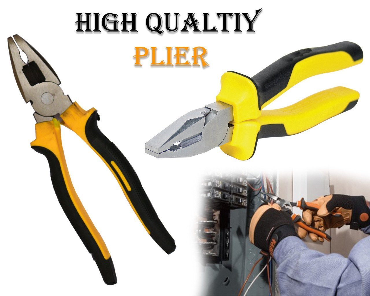 ambitionofcreativity in heavy duty combination plier wire cutters hand tool all purpose