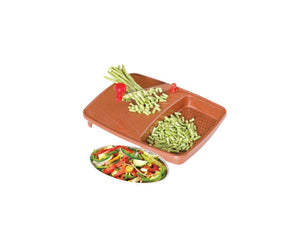 2103 thick plastic kitchen chopping cutting slicing board with holder for fruits vegetables
