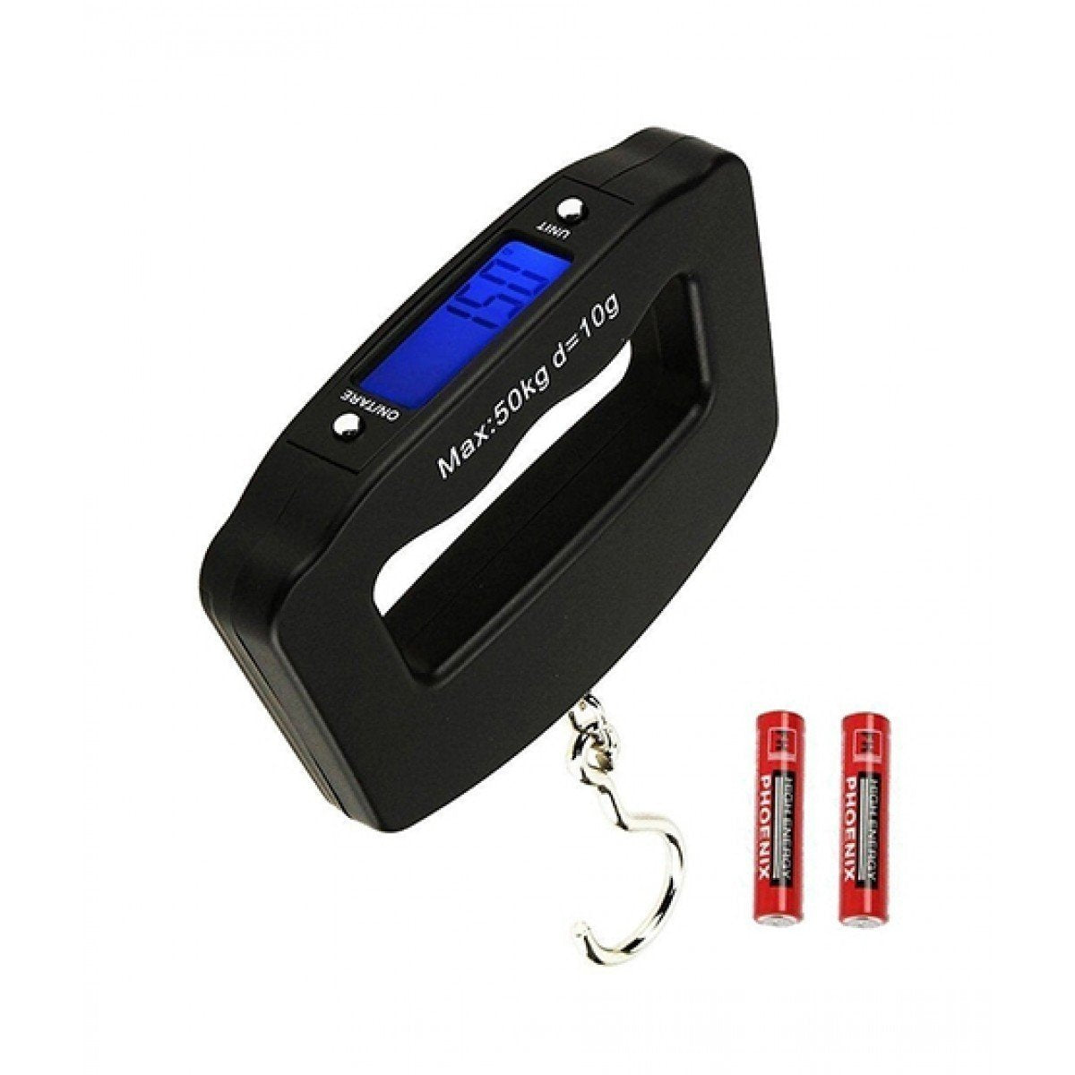 50 kg black digital electronics portable luggage scale with lcd backlight