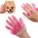 0172 rubber pet cleaning massaging grooming glove brush