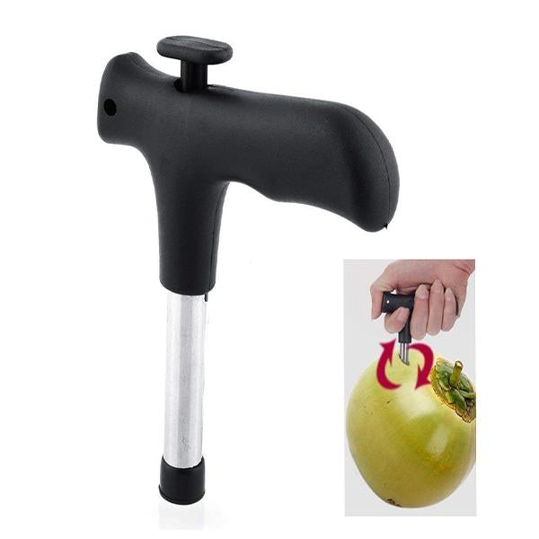 0854 premium quality stainless steel coconut opener tool driller with comfortable grip