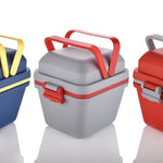 2144 airtight lunch box set of 3 compartment with handle push lock