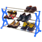 1570 3 layer multipurpose portable folding shoe rack shoe cabinet