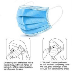 1388 disposable ear loop elastic face mask 100 pc