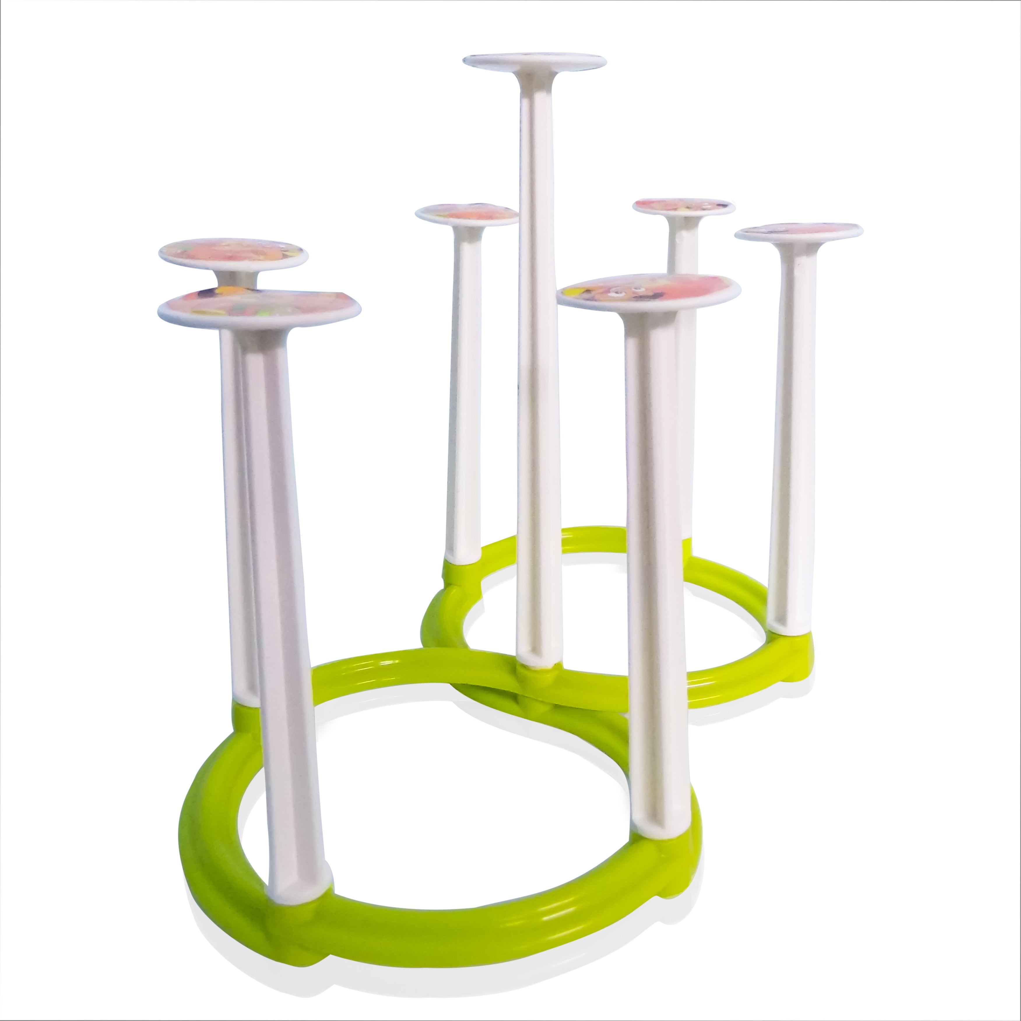 2114 movable folding design glass stand holder for 6 glasses