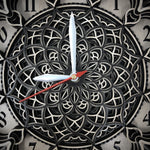 Tortuous 3D Multilayered Mandala Wall Clock