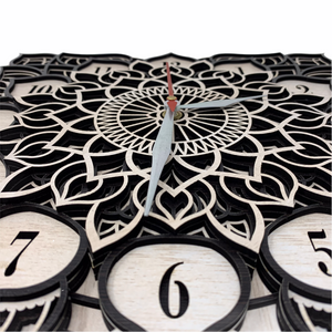 Spendid Flower 3D Multilayered Mandala Wall Clock