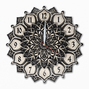 Baroque Style Multilayered Mandala Wall Clock