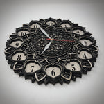 Precious Flower 3D Multilayered Mandala Wall Clock