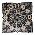 Spendid Flower 3D Multilayered Mandala Wall Clock