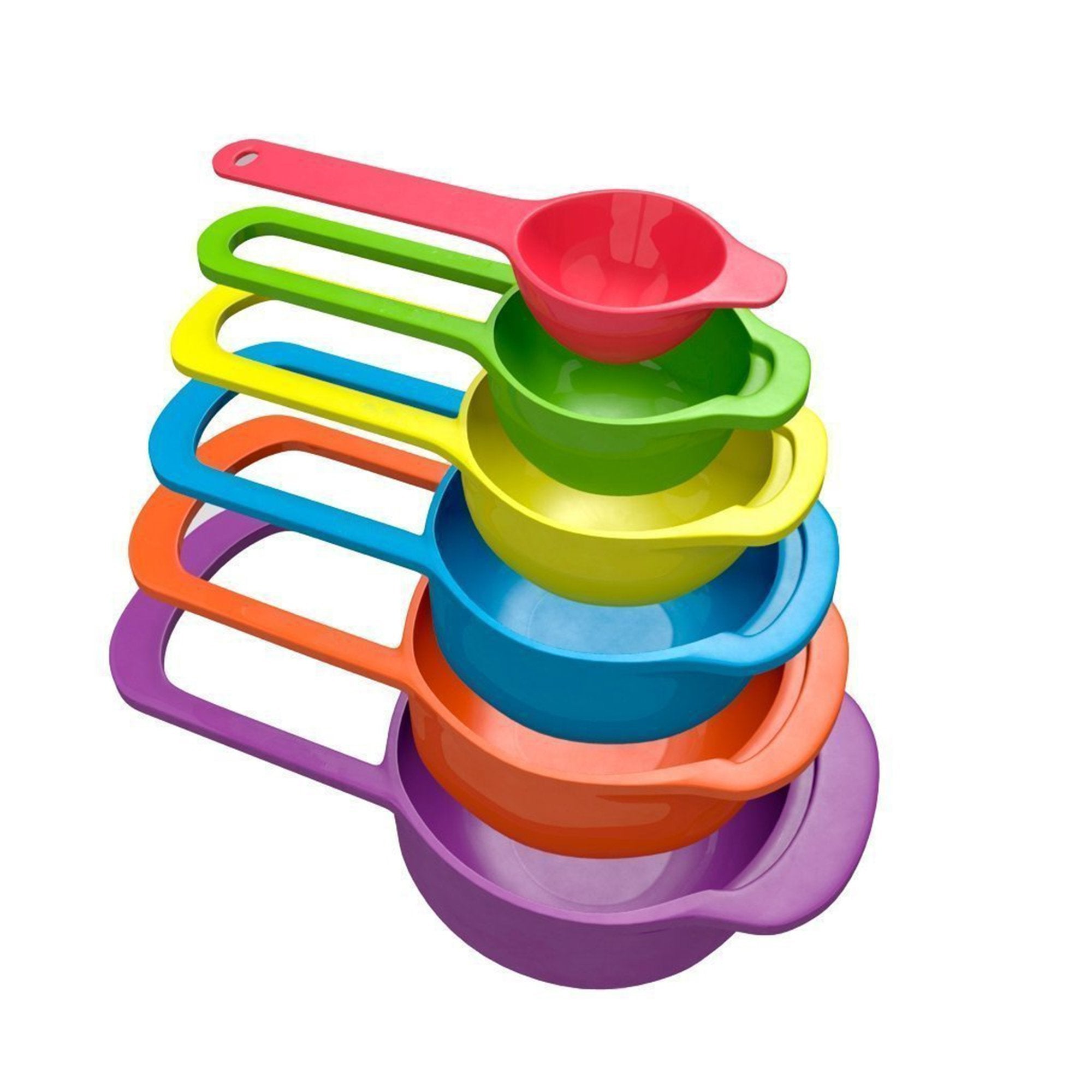 plastic measuring spoons for kitchen 6 pack
