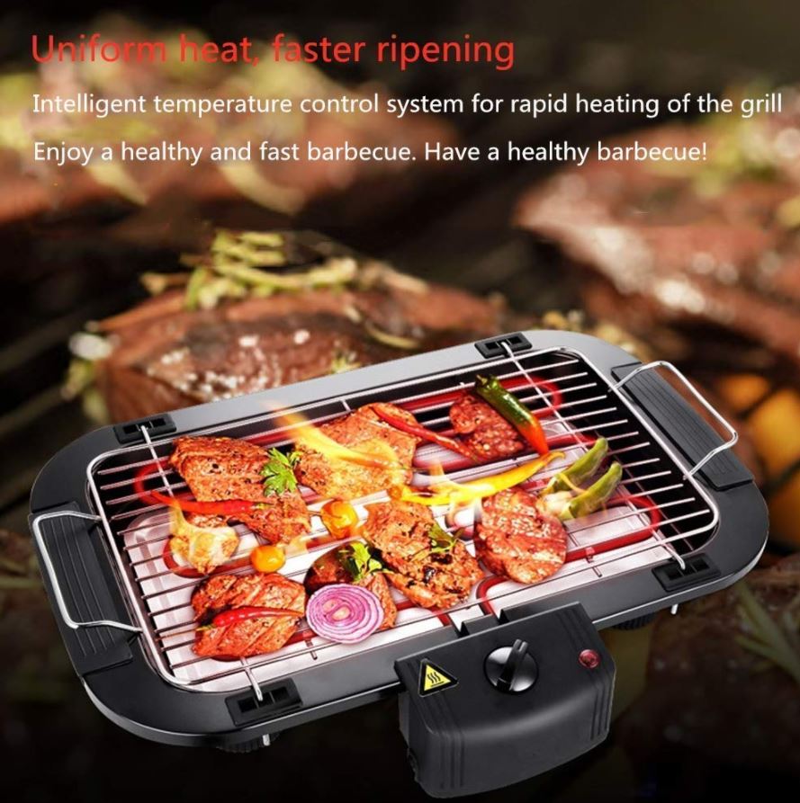 Barbecue Grill Grilling Machine Charcoal Electric Dual-Purpose Household Outdoor Multi-Function Double Electric Oven 2000W Barbecue