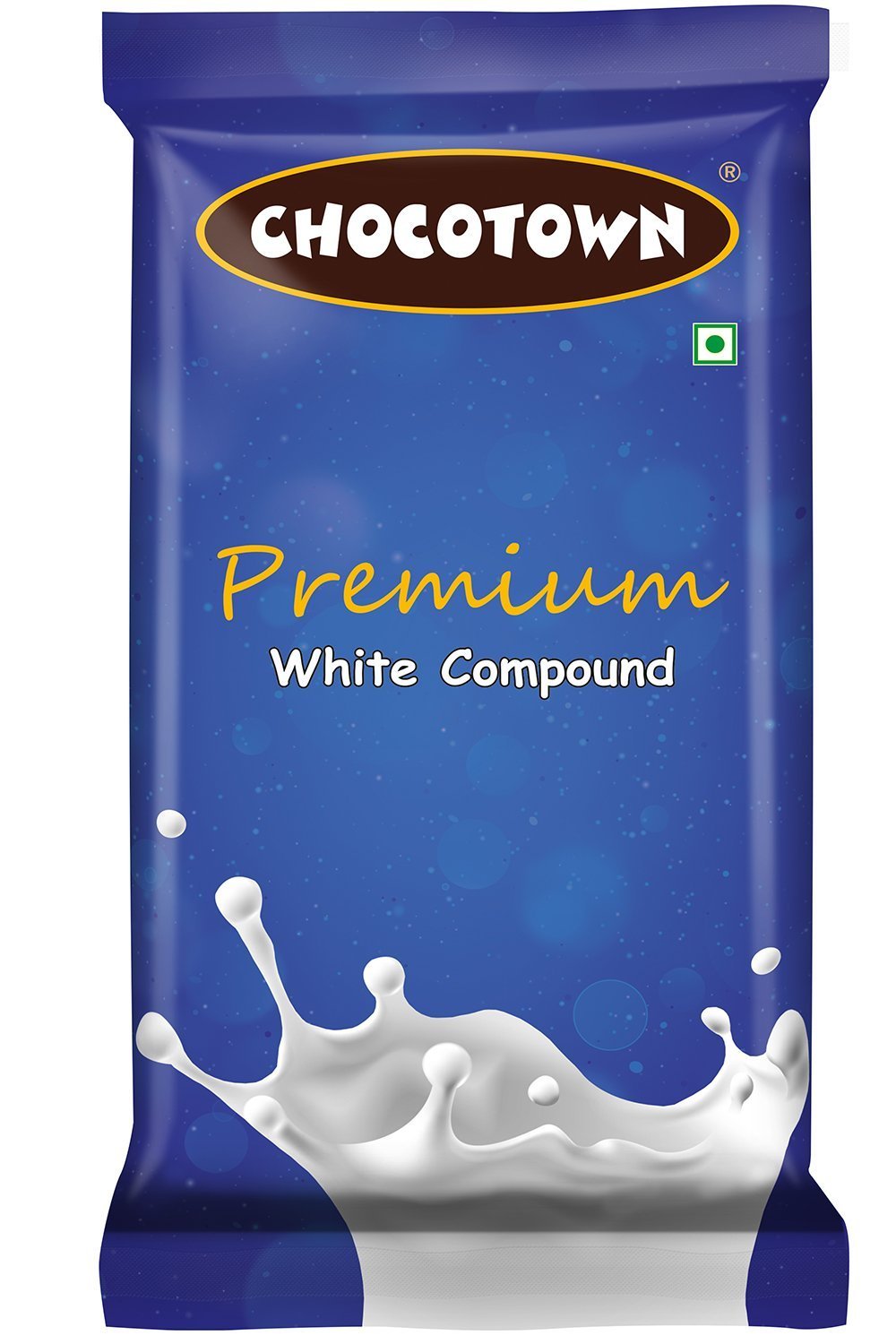 50 chocotown premium white compound 400gm chocotown white choco slab